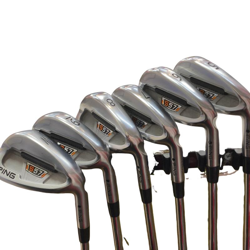 【中古】 ピン PING S57 6S アイアン書き割り IR PING AWT (フレックスR) メンズ 成人男性用 右利き 右用 C位置づける ゴルフ野球クラブ