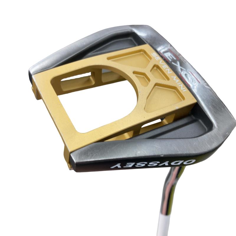 【中古】 オデッセイ EXO SEVEN MINI GOLD 34インチ パター PT STROKE LAB (フレックスその他) メンズ 男性用 右利き 右用 Cランク ゴルフクラブ|ゴルフパートナー 中古クラブ店
