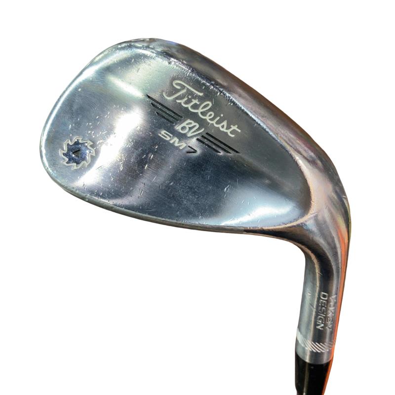 【中古】 タイトリスト VOKEY SPIN MILLED SM7 ツアークロム 56°/14°F ウェッジ WG NS PRO MODUS3 TOUR120 (フレックスS) メンズ 男性用 右利き 右用 Cランク ゴルフクラブ