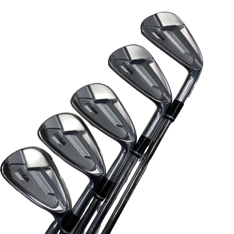 【中古】 プロギア PRGR 01(2023) 5S アイアンセット IR NS PRO MODUS3 TOUR105 (フレックスS) メンズ 男性用 右利き 右用 Cランク ゴルフクラブ