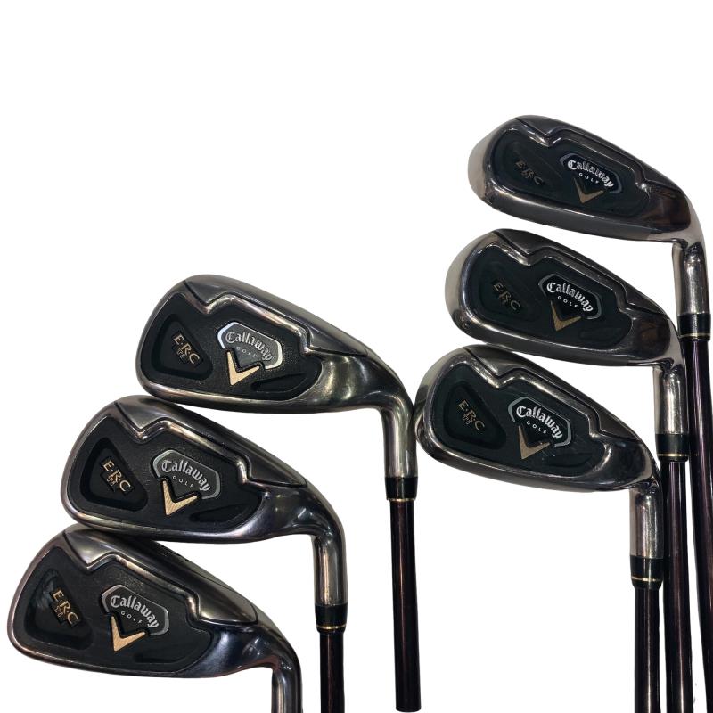 【中古】 キャロウェイ E・R・C Ti 6S アイアンセット IR IR-2000 (フレックスSR) メンズ 男性用 右利き 右用 Cランク ゴルフクラブ