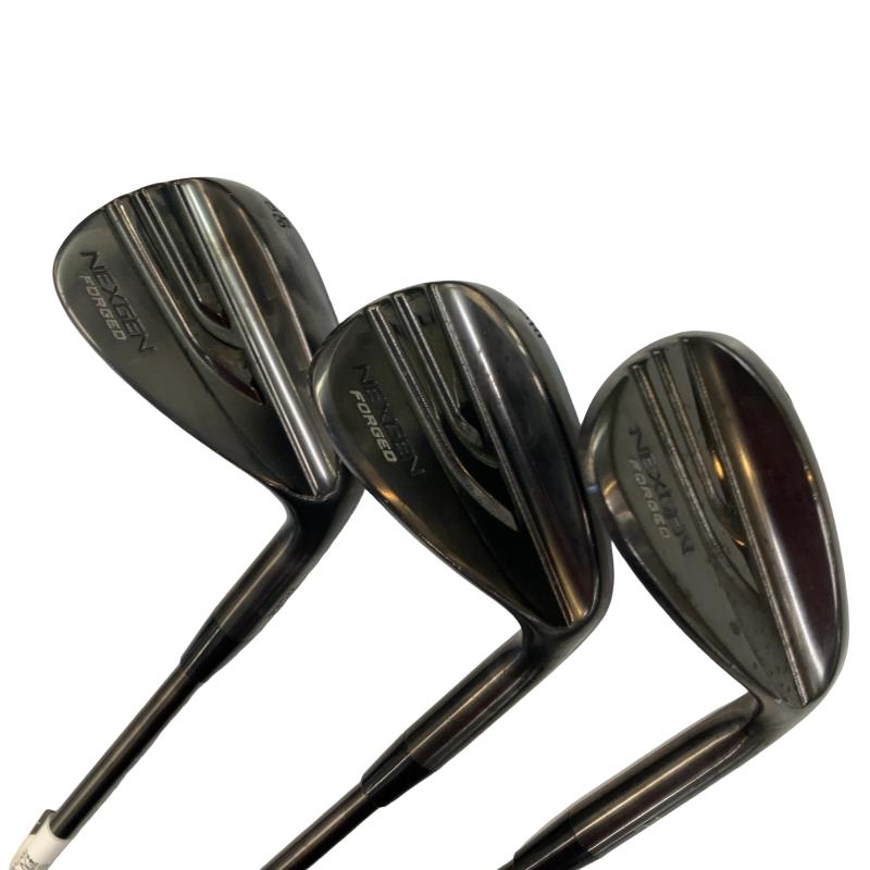 【中古】 ゴルフ共同作業者 NEXGEN FORGED WEDGE DLC Limited 3本書き割り(48°＆52°＆56°) ウェッジ WG NS PRO 950GH neo BLACK (フレックスS) メンズ 成人男性用 右利き 右用 C位置づける ゴルフ野球クラブ