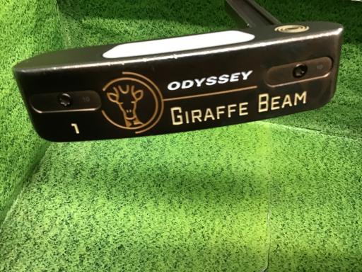 【中古】 オデッセイ GIRAFFE-BEAM #1 34in パター PT STROKE LAB 90 スチール写真 (フレックス余分の物) メンズ 成人男性用 右利き 右用 C価値づける ゴルフ野球クラブ