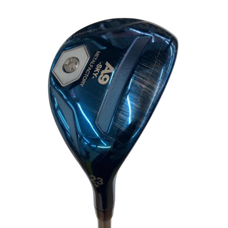 【中古】 朝日ゴルフ METAL FACTORY A9 SKY(青碧) 23° ありがた味 UT MURAKUMO-HAYATE UT (フレックスR) メンズ 成人男性用 右利き 右用 C位置づける ゴルフ野球クラブ