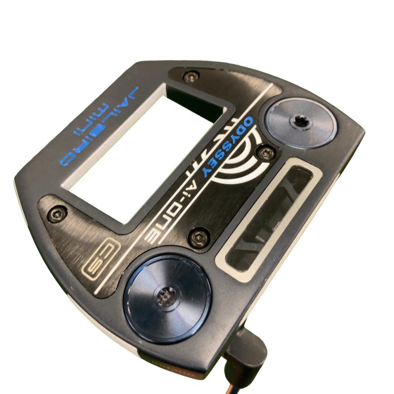 【中古】 オデッセイ Ai-ONE TRI-BEAM JAILBIRD MINI CS 34in パター PT STROKE LAB 90 スチール写真 (フレックス余分の物) メンズ 成人男性用 右利き 右用 C位置づける ゴルフ野球クラブ