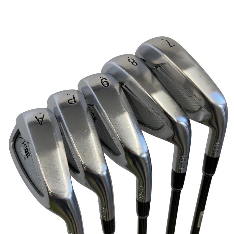【中古】 プロギア PRGR 03 5S アイアンセット IR Diamana FOR PRGR(2022 IR) (フレックスSR) メンズ 男性用 右利き 右用 Cランク ゴルフクラブ