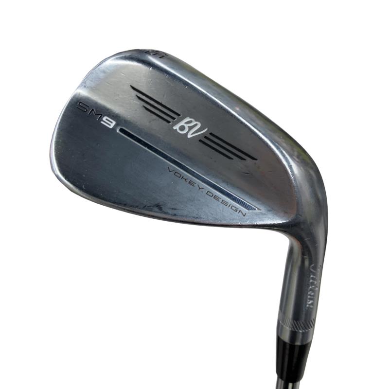 【中古】 タイトリスト VOKEY SPIN MILLED SM9 ツアークロム 46°/10°F ウェッジ WG 純正特注シャフト (フレックスS) メンズ 男性用 右利き 右用 Cランク ゴルフクラブ