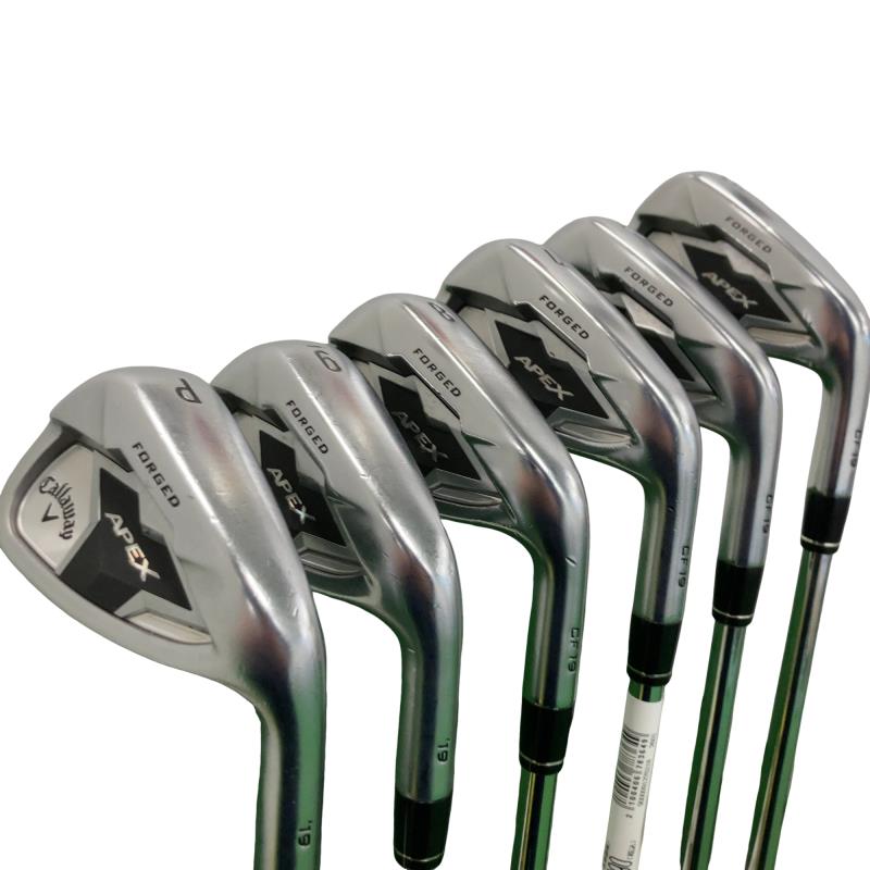 【中古】 キャロウェイ APEX(2019) 6S アイアンセット IR NS PRO ZELOS 8 (フレックスS) メンズ 男性用 右利き 右用 Cランク ゴルフクラブ