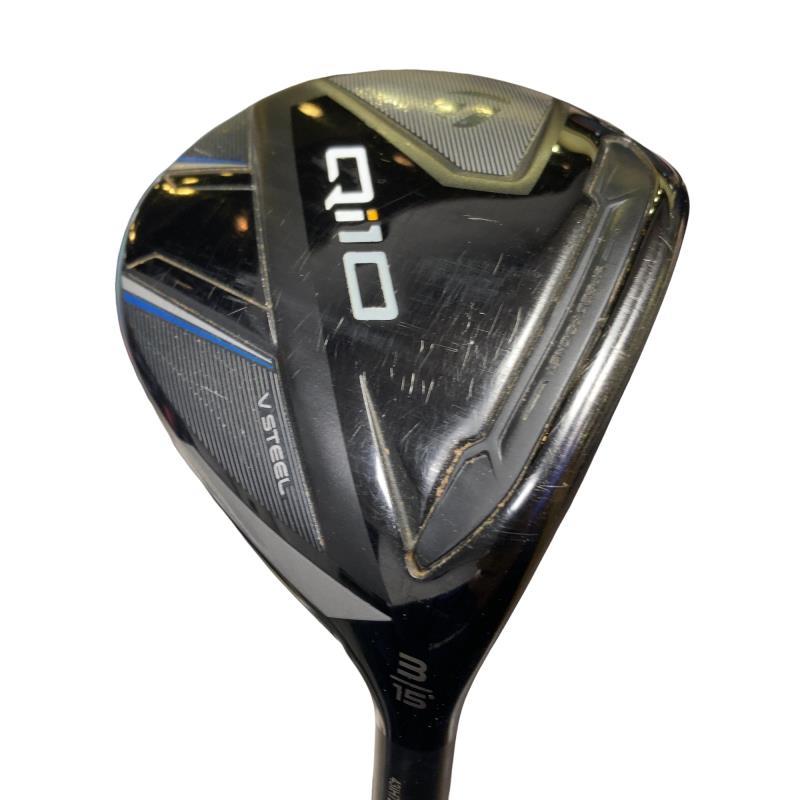 【中古】 テーラーメイド Qi10 3W フェアウェイウッド FW 純正特注シャフト (フレックスX) メンズ 男性用 右利き 右用 Cランク ゴルフクラブ