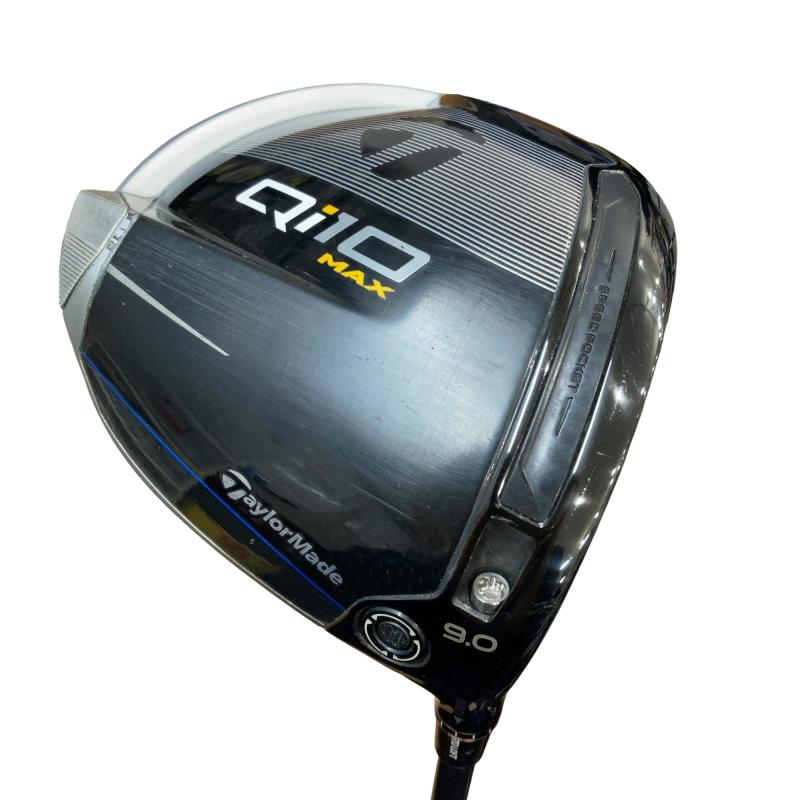 【中古】 テーラーメイド Qi10 MAX 9° ドライバー DR 純正特注シャフト (フレックスS) メンズ 男性用 右利き 右用 Cランク ゴルフクラブ