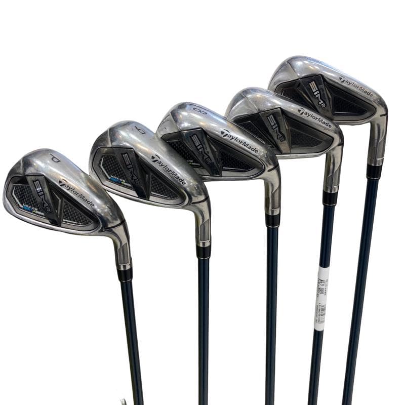 【中古】 テーラーメイド SIM2 MAX・OS  5S アイアンセット IR TENSEI BLUE TM60(SIM2 IR) (フレックスS) メンズ 男性用 右利き 右用 Cランク ゴルフクラブ