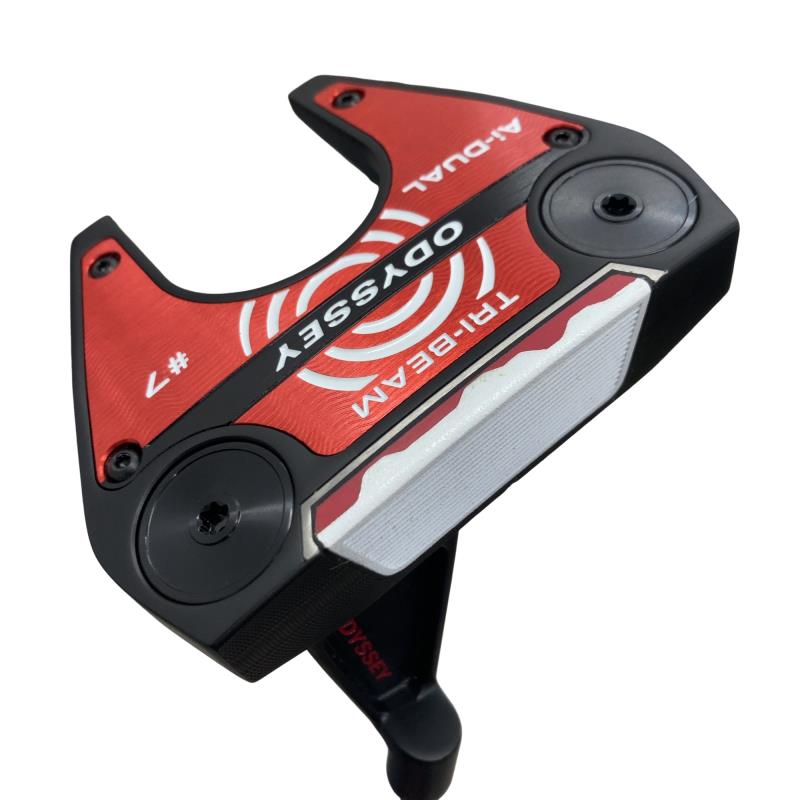 【中古】 オデッセイ Ai-DUAL TRI-BEAM #7 CH(カスタム) パター PT 純然たる特注矢がら (フレックス余分の物) メンズ 成人男性用 右利き 右用 B位置づける ゴルフ野球クラブ