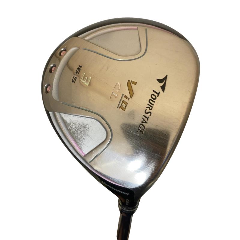 【中古】 ブリヂストン TOURSTAGE ViQ CL(2008) 3W (クリスタルピンク) フェアウェイウッド FW VD-30 (フレックスL) レディース 女性用 右利き 右用 Cランク ゴルフクラブ