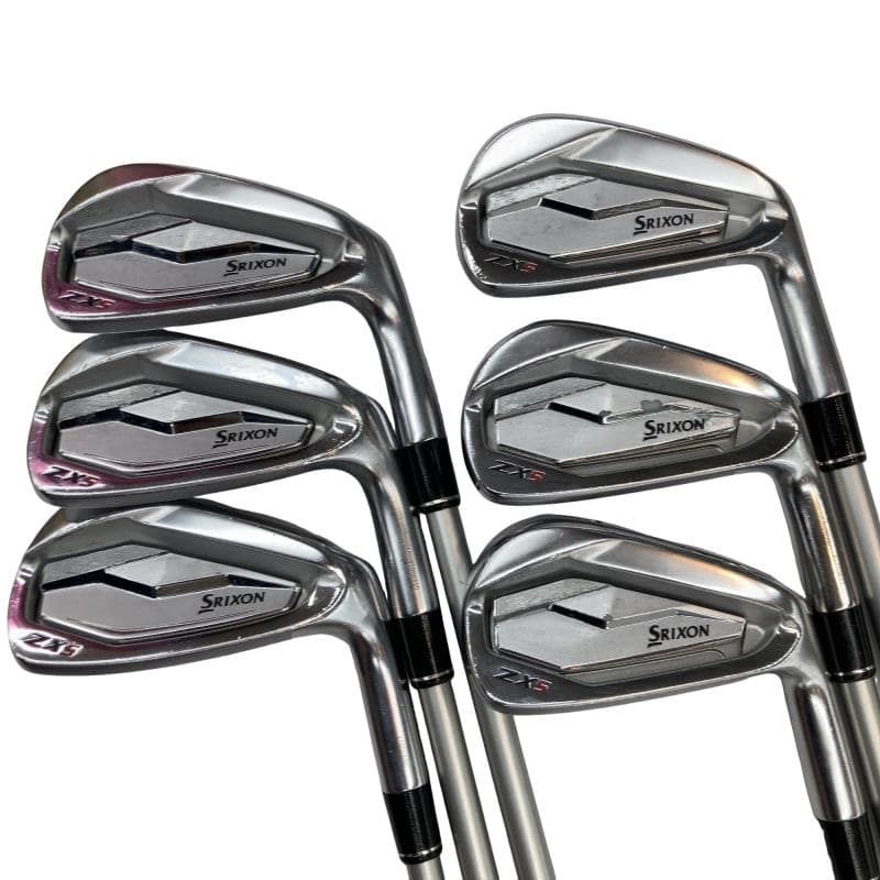 【中古】 ダンロップ SRIXON ZX5 6S アイアンセット IR 純正特注シャフト (フレックスS) メンズ 男性用 右利き 右用 Cランク ゴルフクラブ