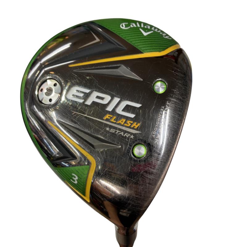 【中古】 キャロウェイ EPIC FLASH STAR 3W フェアウェイウッド FW リシャフト (フレックスその他) メンズ 男性用 右利き 右用 Cランク ゴルフクラブ｜ゴルフパートナー 中古クラブ店