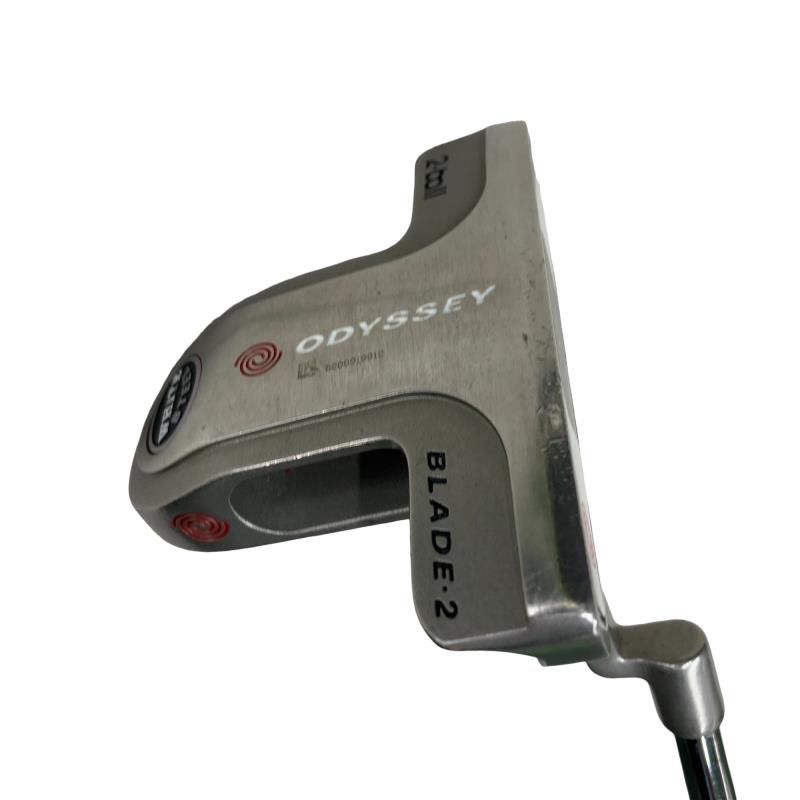 【中古】 オデッセイ WHITE STEEL 2・ball BLADE 34in パター PT スチール写真 (フレックス余分の物) メンズ 成人男性用 右利き 右用 C位置づける ゴルフ野球クラブ