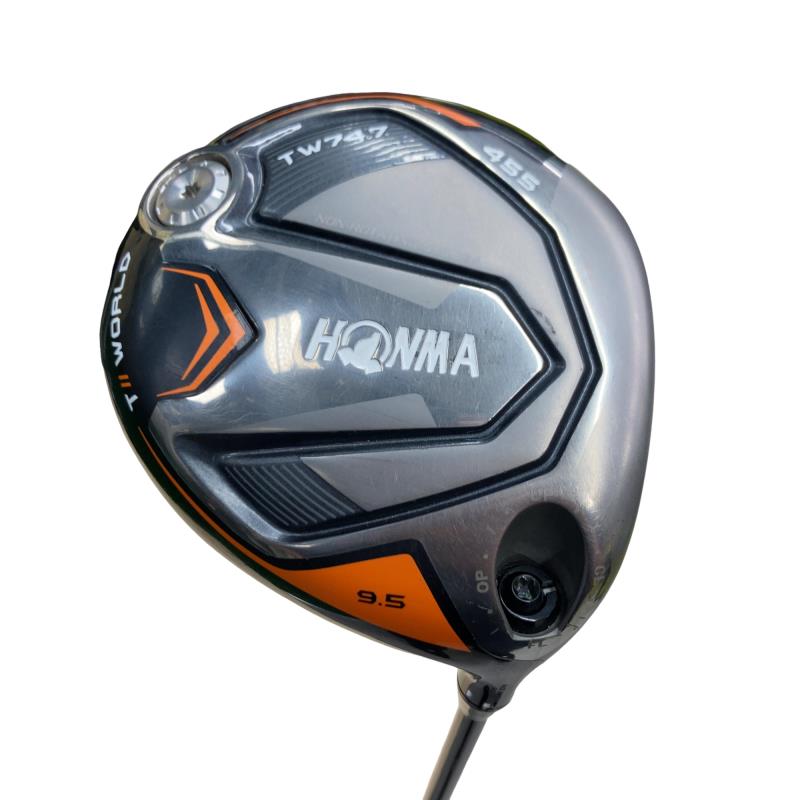 【中古】 本間ゴルフ TOUR WORLD TW747 455  9.5° １番ウッド DR VIZARD for 747 50(１番ウッド) (フレックスSR) メンズ 成人男性用 右利き 右用 C序列付ける ゴルフ野球クラブ