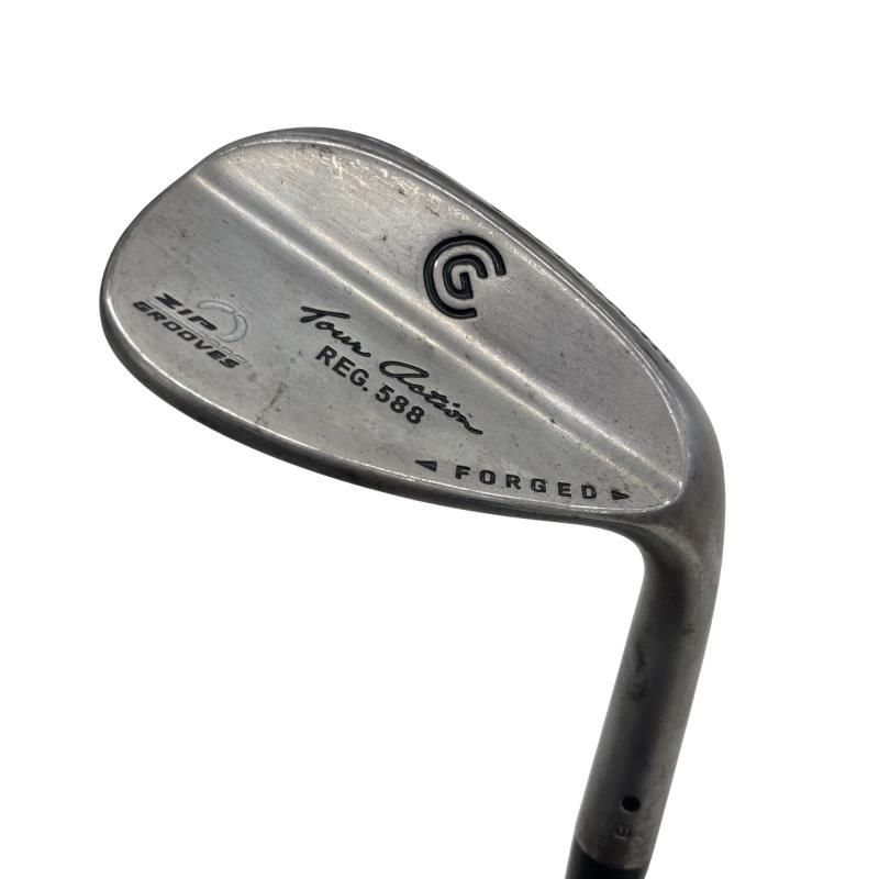 【中古】 クリーブランド TOUR ACTION 588 ZIP GROOVES FORGED 58°/08° ウェッジ WG Dynamic Gold (フレックスS) メンズ 男性用 右利き 右用 Cランク ゴルフクラブ