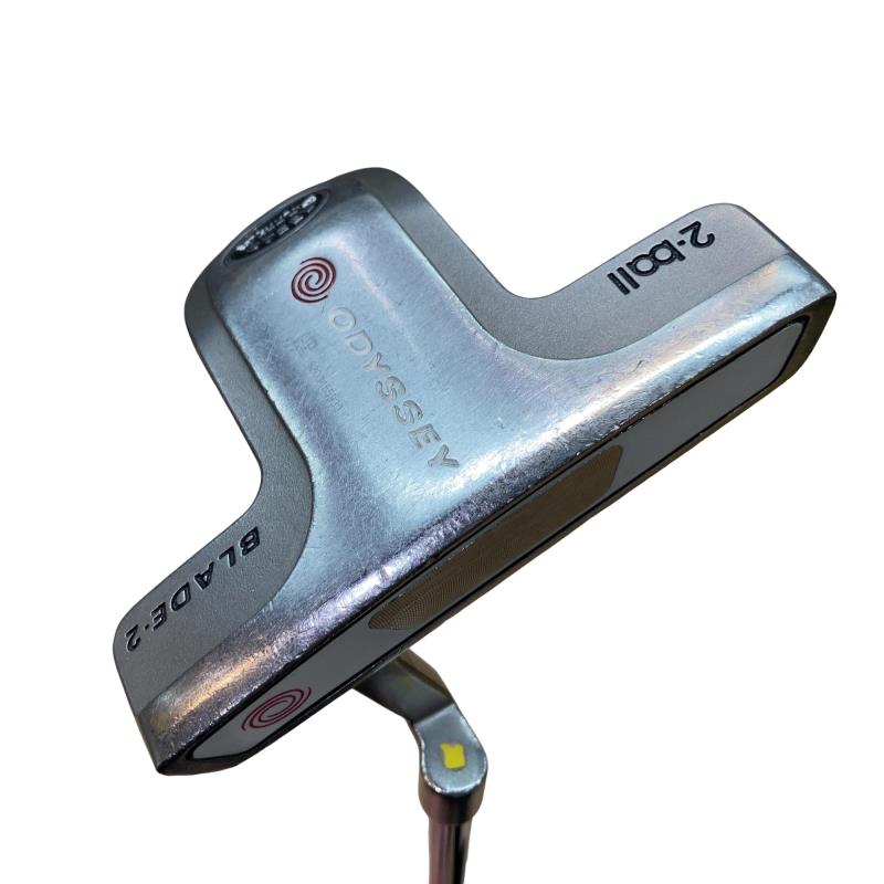 【中古】 オデッセイ WHITE STEEL 2・ball BLADE2 34in パター PT スチール写真 (フレックス余分の物) メンズ 成人男性用 右利き 右用 D序列付ける ゴルフ野球クラブ パター-メンズクラブ