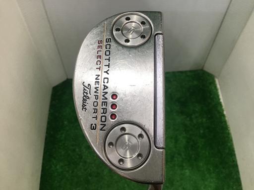 【中古】 タイトリスト SCOTTY CAMERON select NEWPORT 3(2018) 34インチ パター PT スチール (フレックスその他) メンズ 男性用 右利き 右用 Cランク ゴルフクラブ