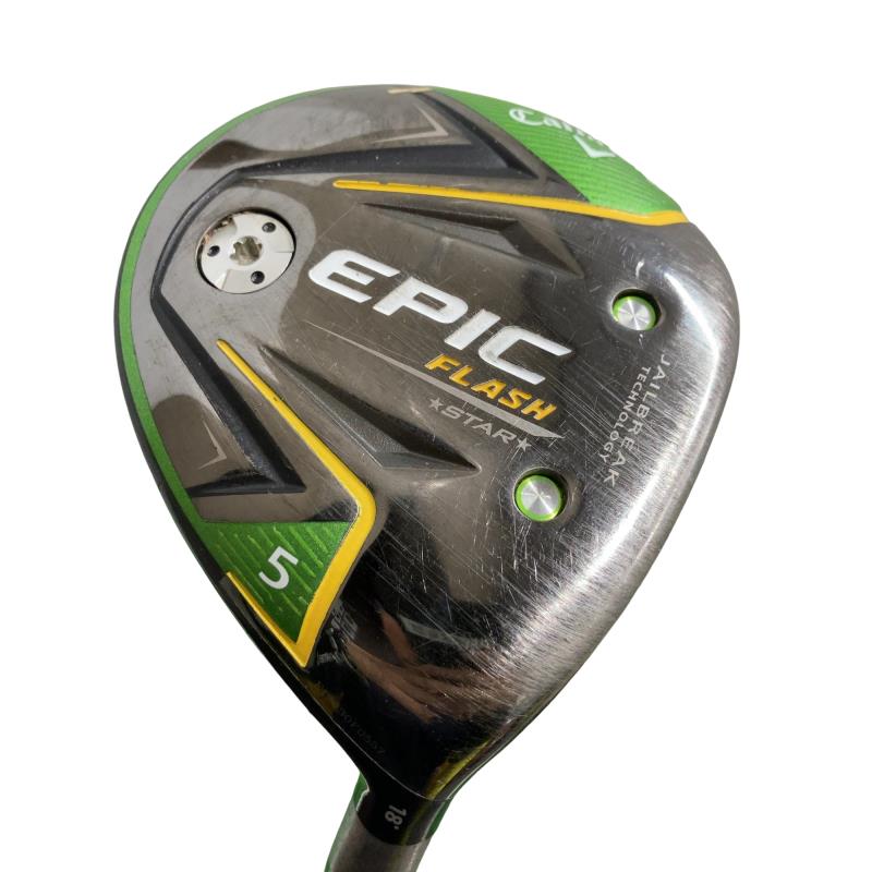 【中古】 キャロウェイ EPIC FLASH STAR 5W フェアウェイウッド FW Speeder EVOLUTION for CW(フェアウェイ) (フレックスS) メンズ 男性用 右利き 右用 Cランク ゴルフクラブ