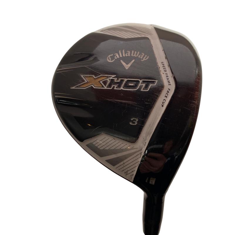 【中古】 キャロウェイ X HOT 3W フェアウェイウッド FW X HOT 55W(フェアウェイウッド) (フレックスSR) メンズ 男性用 右利き 右用 Cランク ゴルフクラブ