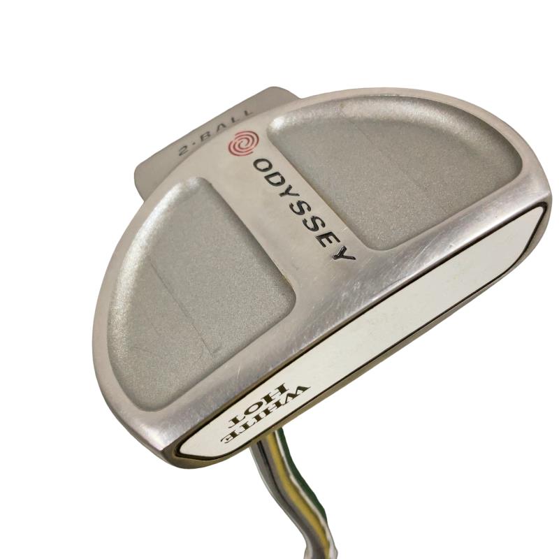 【中古】 オデッセイ WHITE HOT 2 BALL 32in パター PT スチール写真 (フレックス余分の物) メンズ 成人男性用 右利き 右用 C序列付ける ゴルフ野球クラブ スポーツ・アウトドア-パター-クラブ