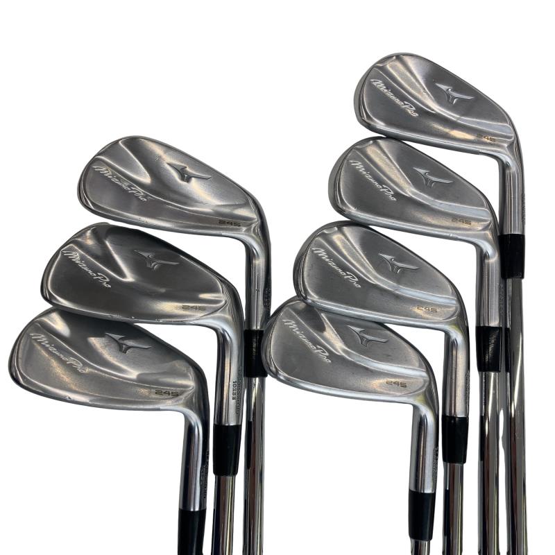 【中古】 ミズノ Mizuno Pro 245 8S アイアンセット IR 純正特注シャフト (フレックスS) メンズ 男性用 右利き 右用 Cランク ゴルフクラブ|ゴルフパートナー 中古クラブ店