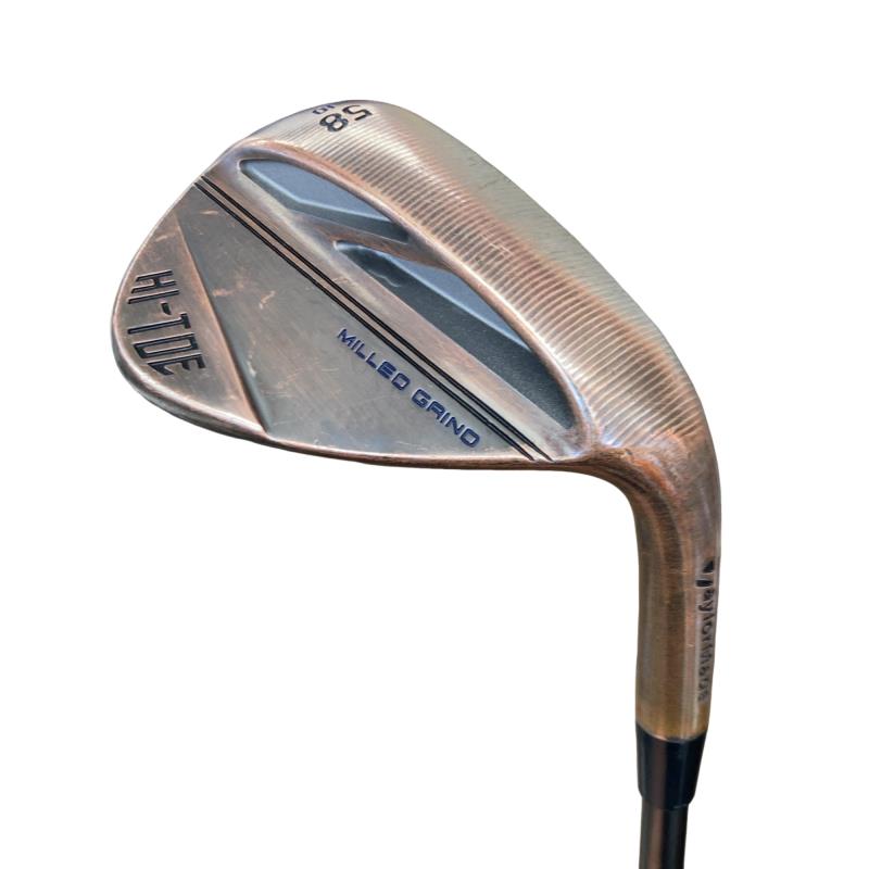 【中古】 仕立て屋お手伝いさん Taylor Made MILLED GRIND HI-TOE(2022) 58°/10° ウェッジ WG リシャフト (フレックス余分の物) メンズ 成人男性用 右利き 右用 C位置づける ゴルフ野球クラブ
