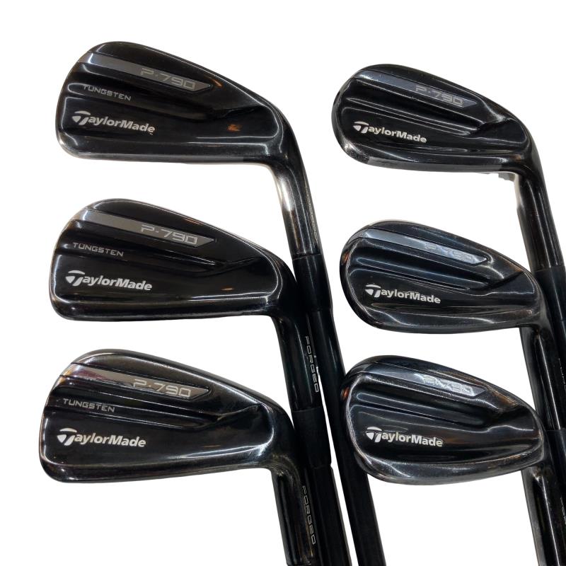 【中古】 テーラーメイド Taylor Made P・790 BLACK 6S アイアンセット IR Dynamic Gold 105 ONYX BLACK (フレックスS) メンズ 男性用 右利き 右用 Cランク ゴルフクラブ