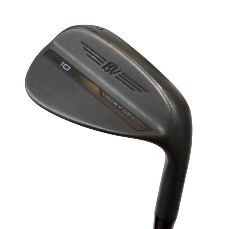 【中古】 タイトリスト VOKEY SPIN MILLED SM10 ジェットブラック 52°/12°F ウェッジ WG 純正特注シャフト (フレックスS) メンズ 男性用 右利き 右用 Cランク ゴルフクラブ