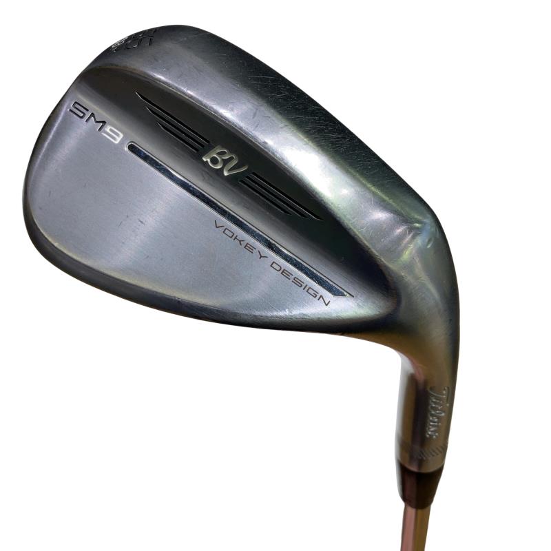 【中古】 タイトリスト VOKEY SPIN MILLED SM9 ツアークロム 56°/08°M ウェッジ WG 純正特注シャフト (フレックスX) メンズ 男性用 右利き 右用 Cランク ゴルフクラブ