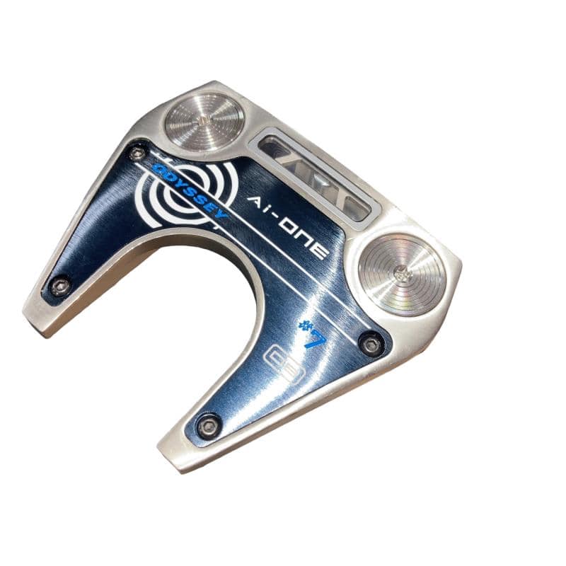 【中古】 オデッセイ Ai-ONE #7 DB しろがね色 34in パター PT STROKE LAB 90 スチール写真 (フレックス余分の物) メンズ 成人男性用 右利き 右用 C序列付ける ゴルフ野球クラブ