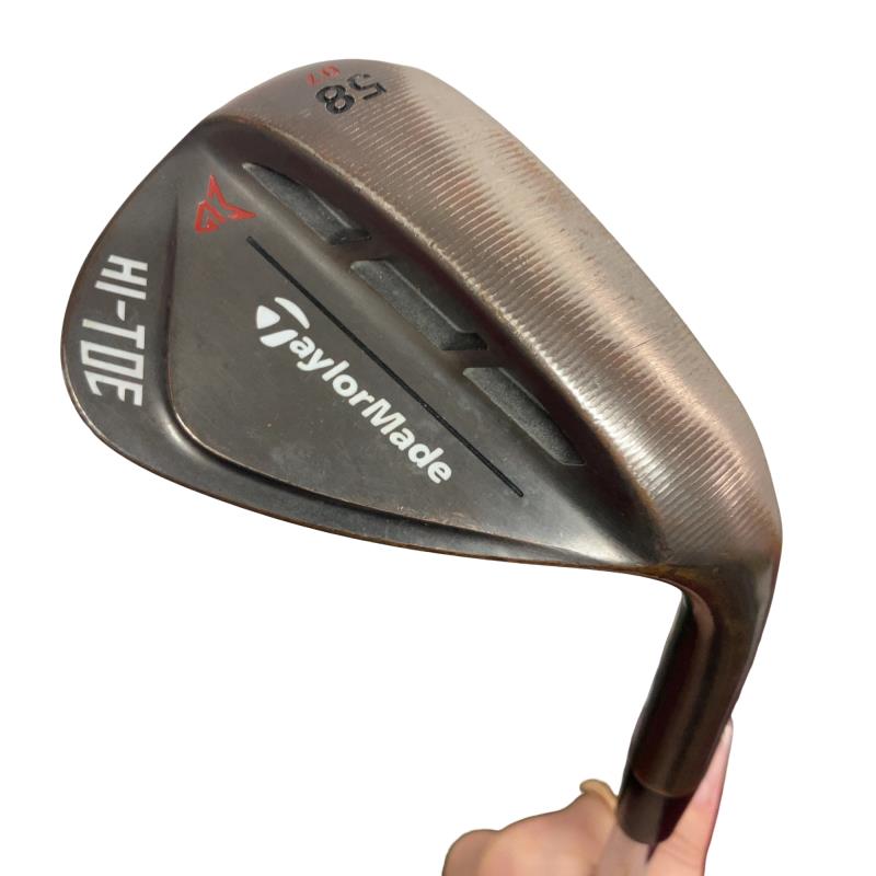 【中古】 仕立て屋お手伝いさん Taylor Made MILLED GRIND HI-TOE(2021) 58°/07° ウェッジ WG Dynamic Gold (フレックスS) メンズ 成人男性用 右利き 右用 C価値づける ゴルフ野球クラブ
