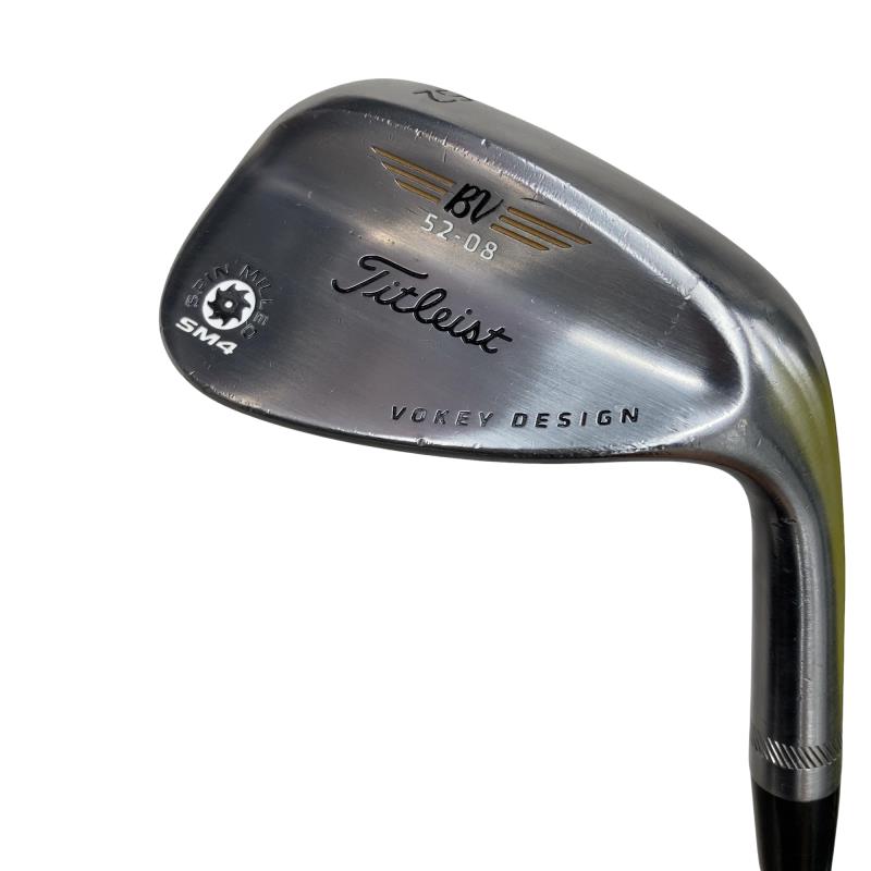 【中古】 タイトリスト VOKEY SPIN MILLED SM4 ツアークロム 52°/08° ウェッジ WG NS PRO 950GH (フレックスS) メンズ 男性用 右利き 右用 Cランク ゴルフクラブ