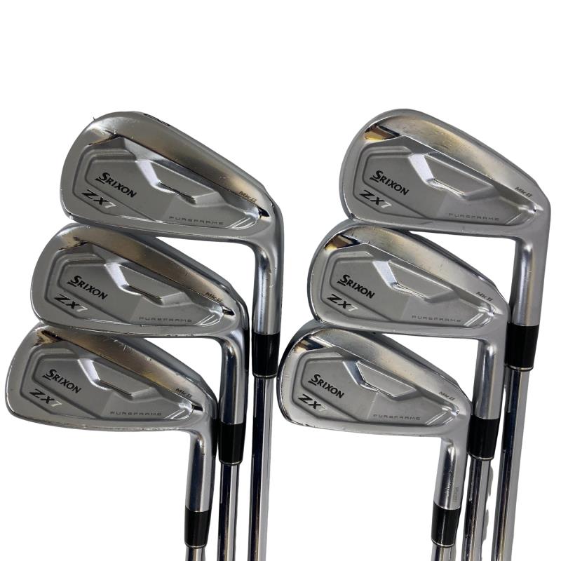 【中古】 ダンロップ SRIXON ZX7 Mk II 6S アイアンセット IR Dynamic Gold D.S.T (フレックスS) メンズ 男性用 右利き 右用 Cランク ゴルフクラブ