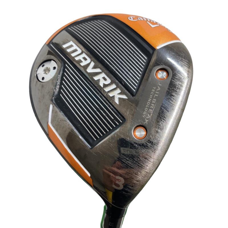【中古】 キャロウェイ MAVRIK 3W フェアウェイウッド FW 純然たる特注矢がら (フレックスS) メンズ 成人男性用 右利き 右用 C位置づける ゴルフ野球クラブ