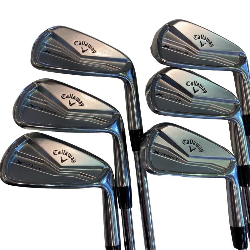 【中古】 キャロウェイ X FORGED(2024) 6S アイアンセット IR Dynamic Gold MID 115 (フレックスS) メンズ 男性用 右利き 右用 Cランク ゴルフクラブ