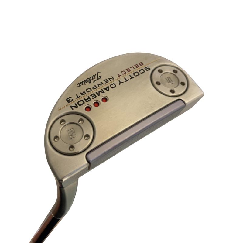 【中古】 タイトリスト SCOTTY CAMERON select NEWPORT 3(2018) 34in パター PT スチール写真 (フレックス余分の物) メンズ 成人男性用 右利き 右用 C位置づける ゴルフ野球クラブ
