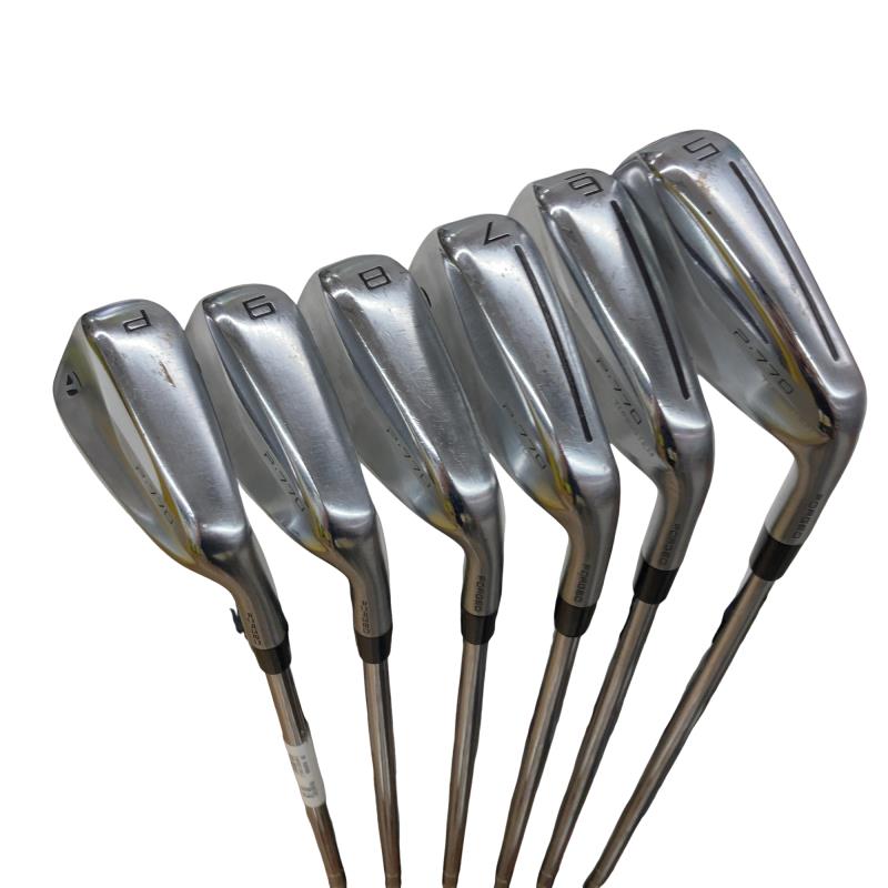 【中古】 テーラーメイド Taylor Made P・770(2020) 6S アイアンセット IR 純正特注シャフト (フレックスS) メンズ 男性用 右利き 右用 Cランク ゴルフクラブ