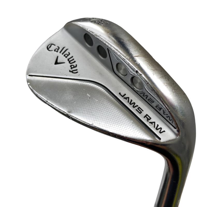 【中古】 キャロウェイ JAWS RAW Crメッキ 58°/12°W ウェッジ WG リシャフト (フレックス余分の物) メンズ 成人男性用 右利き 右用 D位置づける ゴルフ野球クラブ