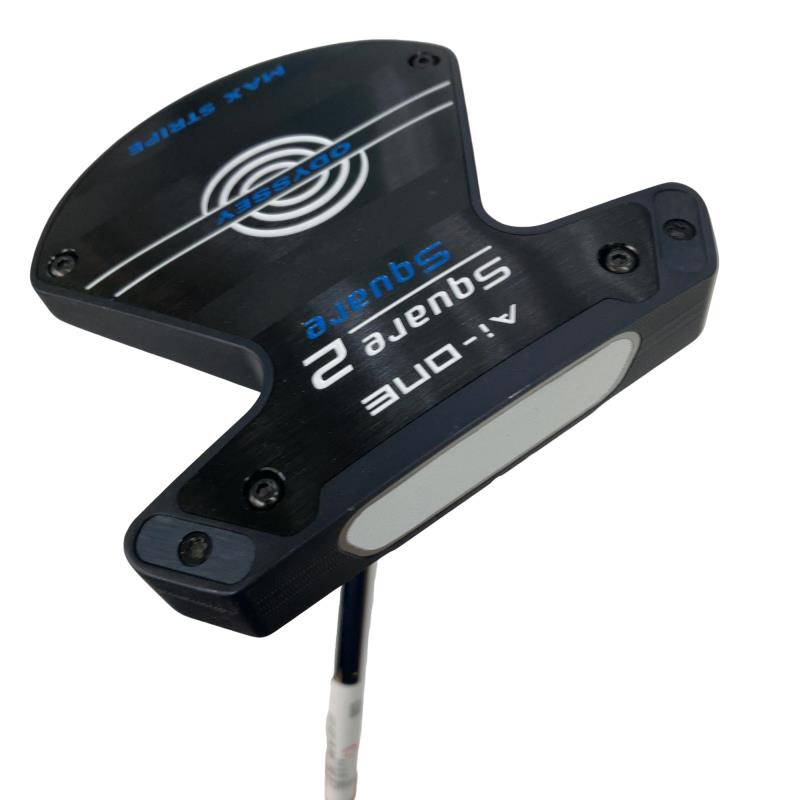 【中古】 オデッセイ Ai-ONE SQUARE 2 SQUARE MAX STRIPE 33in パター PT STROKE LAB 90 スチール写真 (フレックス余分の物) メンズ 成人男性用 右利き 右用 B序列付ける ゴルフ野球クラブ