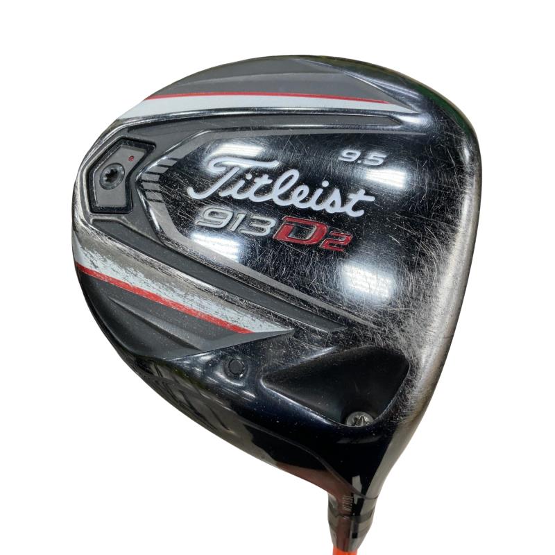 【中古】 タイトリスト 913 D2  9.5° １番ウッド DR ATTAS 5GoGo 6 (フレックスS) メンズ 成人男性用 右利き 右用 C序列付ける ゴルフ野球クラブ