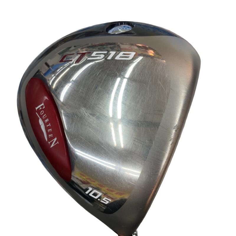 【中古】 フォーティーン CT-518 10.5°(46in) １番ウッド DR FT-15d (フレックスS) メンズ 成人男性用 右利き 右用 C序列付ける ゴルフ野球クラブ