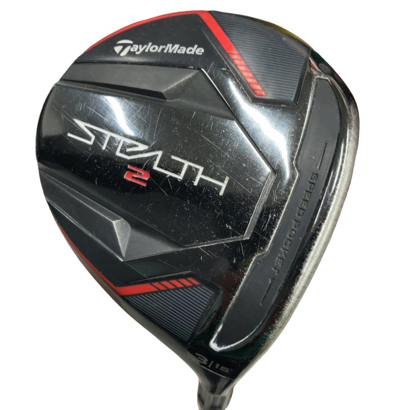 【中古】 テーラーメイド STEALTH2 3W フェアウェイウッド FW TENSEI RED TM50(STEALTH FW) (フレックスSR) メンズ 男性用 右利き 右用 Dランク ゴルフクラブ