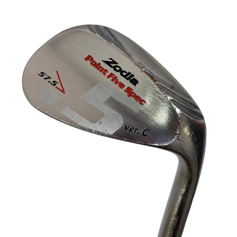 【中古】 ゾディア(旧KMゴルフ) Zodia Point Five Spec ＮｉCr 57.5° ウェッジ WG リシャフト (フレックス余分の物) メンズ 成人男性用 右利き 右用 D序列付ける ゴルフ野球クラブ