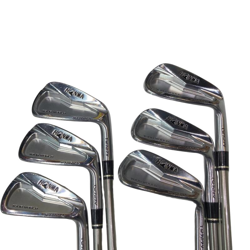 【中古】 本間ゴルフ TOUR WORLD TW727V FORGED 6S アイアンセット IR VIZARD IB95 (フレックスS) メンズ 男性用 右利き 右用 Cランク ゴルフクラブ