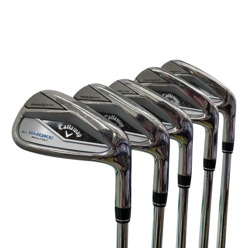 【中古】 キャロウェイ PARADYM Ai SMOKE MAX FAST 5S アイアン仕掛ける IR NS PRO ZELOS 7 (フレックスS) メンズ 成人男性用 右利き 右用 C価値づける ゴルフ野球クラブ