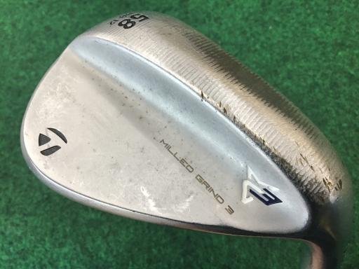 【中古】 テーラーメイド Taylor Made MILLED GRIND 3 58°/12° ウェッジ WG Dynamic Gold (フレックスS) メンズ 男性用 右利き 右用 Dランク ゴルフクラブ