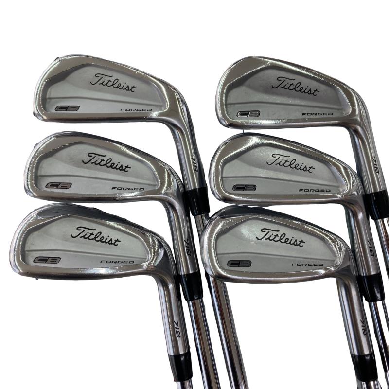 【中古】 タイトリスト Titleist CB 718 6S アイアン書き割り IR 純然たる特注矢がら (フレックスX) メンズ 成人男性用 右利き 右用 C位置づける ゴルフ野球クラブ